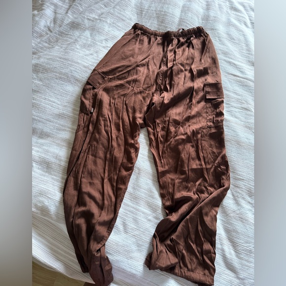 PINK Victoria's Secret Brown Wide-Leg Pants - Picture 3 of 6